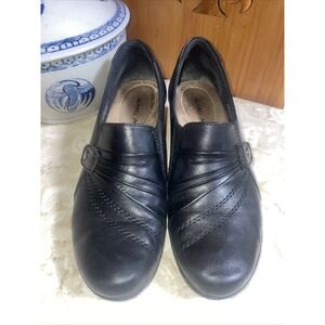 Michel M Black Leather Hand Crafted Shoes 8.5M